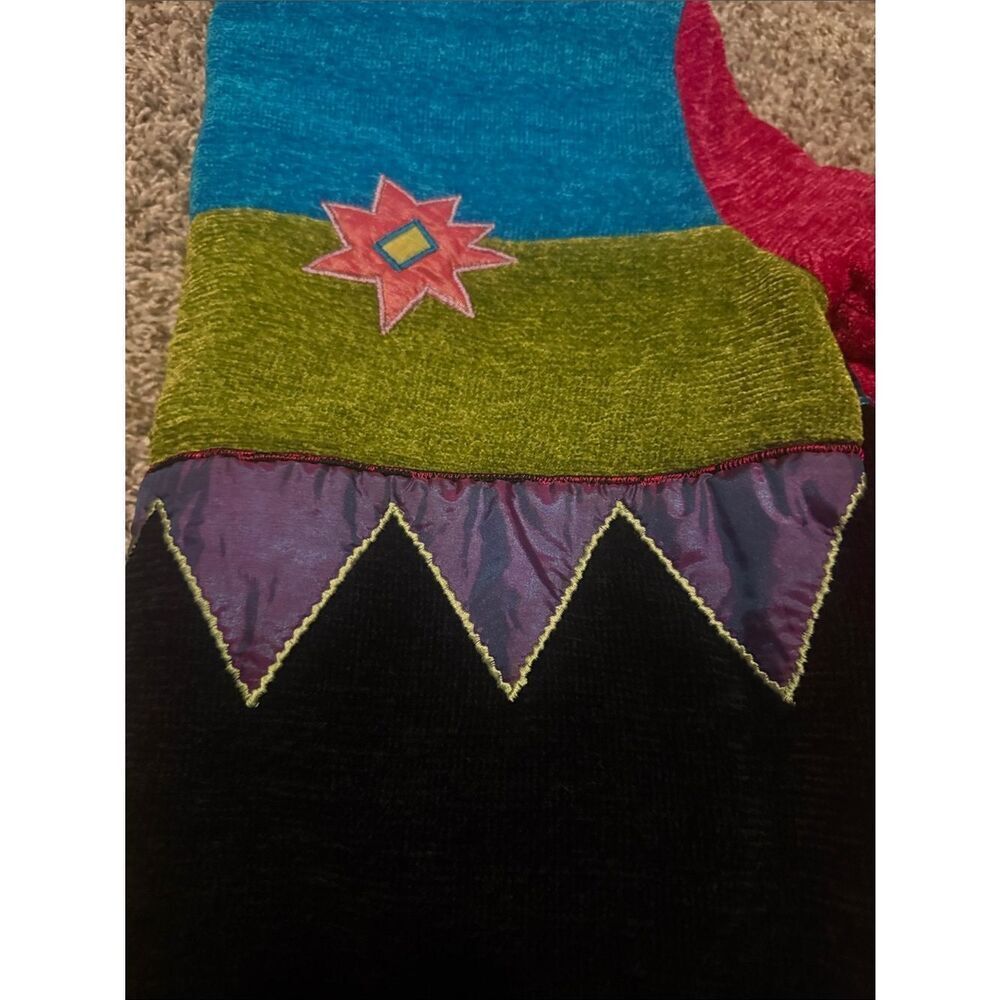 Allure Multicolor Patchwork Floral Velvet Jacket - Picture 12 of 12